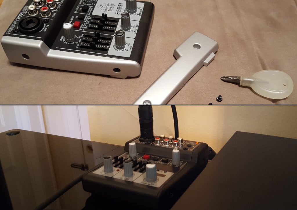 Behringer Xenyx 302USB Painting before and after - 5 Aesthetic Mods for your PC that DON’T Involve LEDs - no LEDs